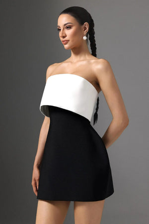 Women Chic IRayna Strapless Bandage Mini Dress Ladies Bodycon Occassion Birthday Cocktail Prom Party Dresses Winteres