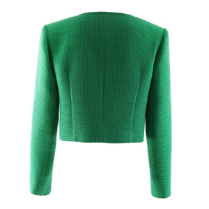 Vintage Tweed O-neck Jacket Winteres