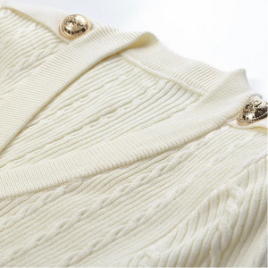 Cable Knit V-Neck Cardigan Winteres