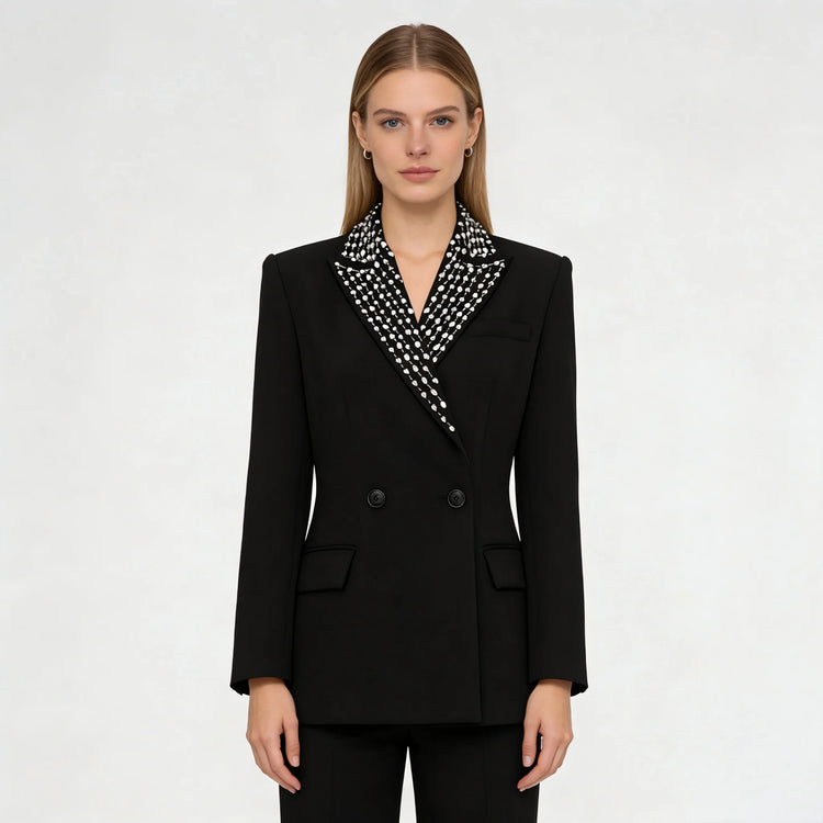 Tailored Blazer With Crystal Winteres