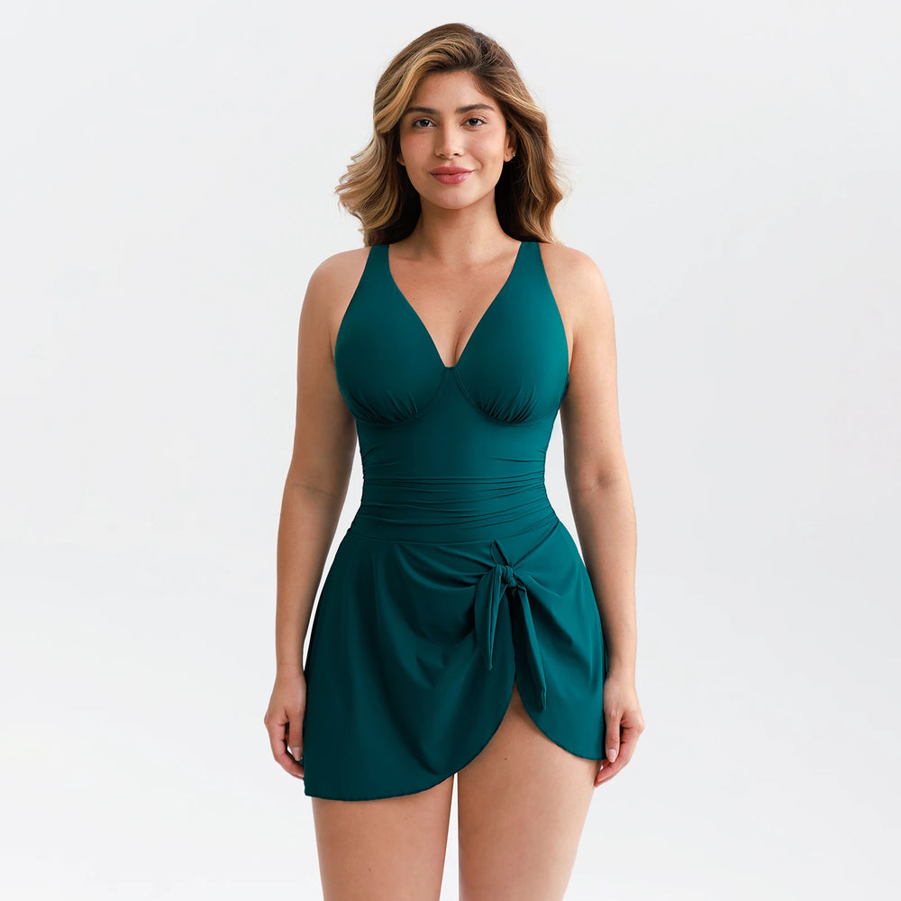 Tummy-Control V-Neck Swimsuit Winteres