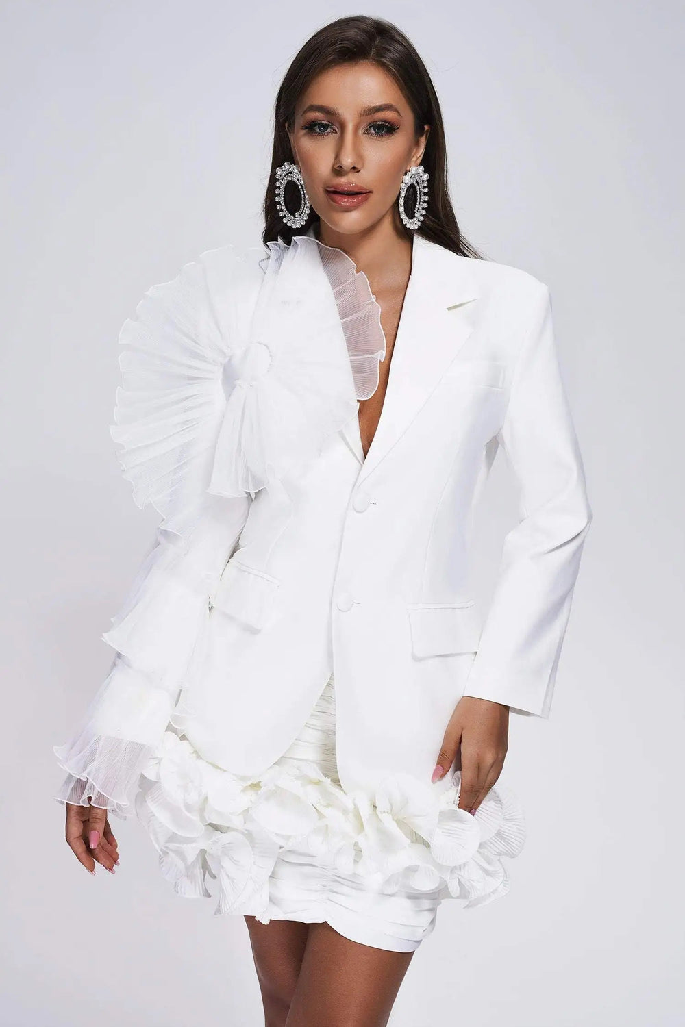 Fashion Elegant Ruffle Blazers Winteres