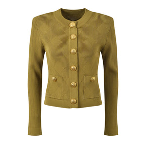 Elegant Button-Front Knit Vest Winteres
