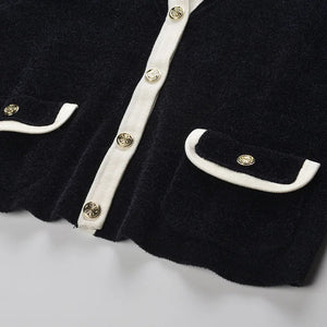 French Style Sailor Collar Knit Cardigan Winteres