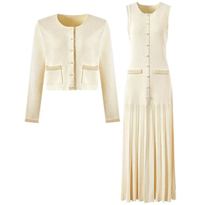 The House's Beaded Twin Knit Set Winteres