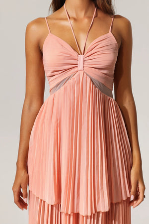 Teelia Halter Folds Maxi Dress Winteres