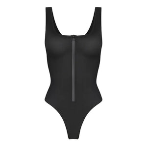 Zipper Tummy-Control Shaping Swimsuit Winteres