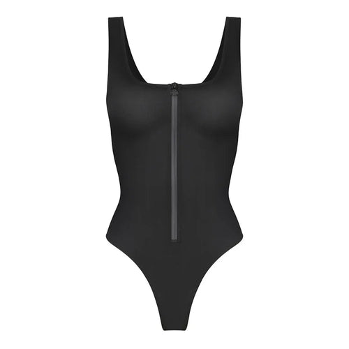 Zipper Tummy-Control Shaping Swimsuit Winteres