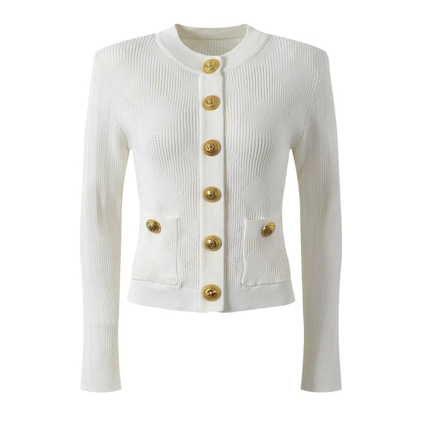 Elegant Button-Front Knit Vest Winteres