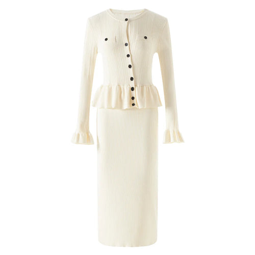 Amber Solid Knit Midi Dress Winteres