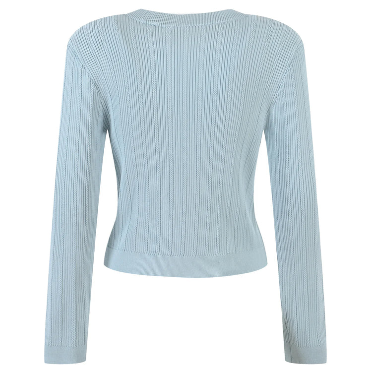 V-Neck Knit Crop Cardigan Winteres