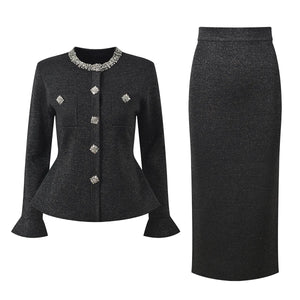 The Eclat Ruffle Knit Set Winteres