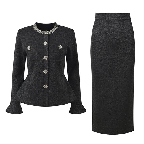 The Eclat Ruffle Knit Set Winteres