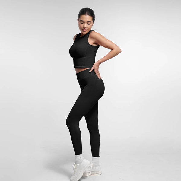 Crop Top & Yoga Pants Set Winteres