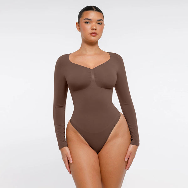 Seamless Tummy-Control Thong Bodysuit Winteres