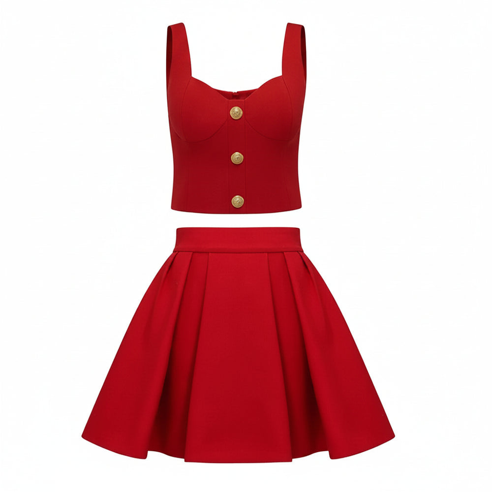 Strappy Mini Skirt Set Winteres