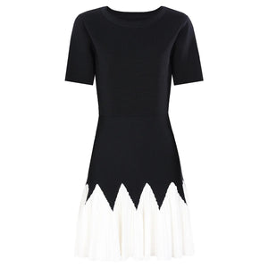 Maelle Contrast Knit Midi Dress Winteres