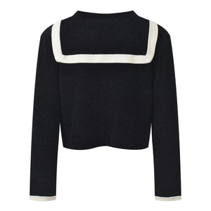 French Style Sailor Collar Knit Cardigan Winteres
