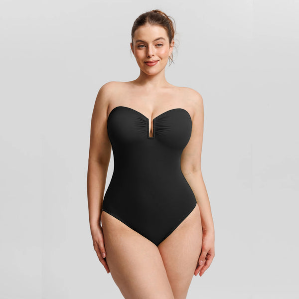 Strapless Tummy-Control Swimsuit Winteres