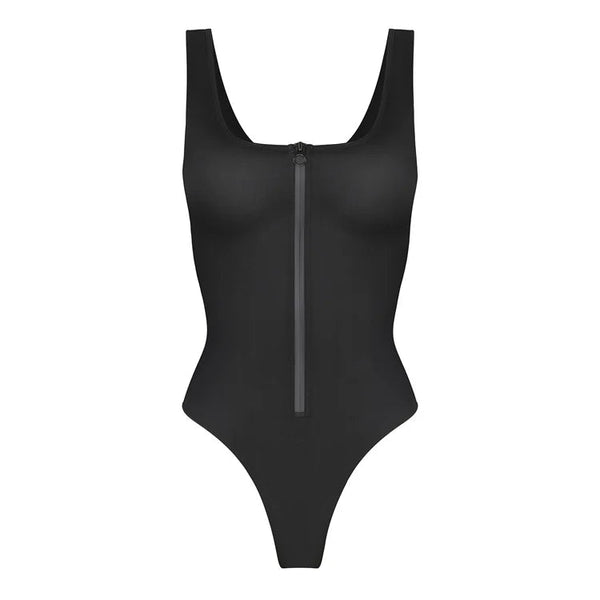 Zipper Tummy-Control Shaping Swimsuit Winteres