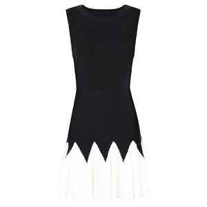 Maelle Contrast Knit Midi Dress Winteres