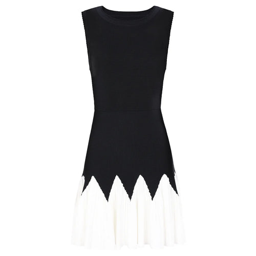 Maelle Contrast Knit Midi Dress Winteres
