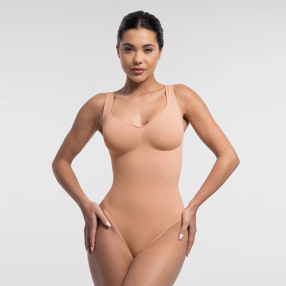 Diamond Neck Seamless Shaper Bodysuit Winteres