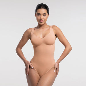 Diamond Neck Seamless Shaper Bodysuit Winteres