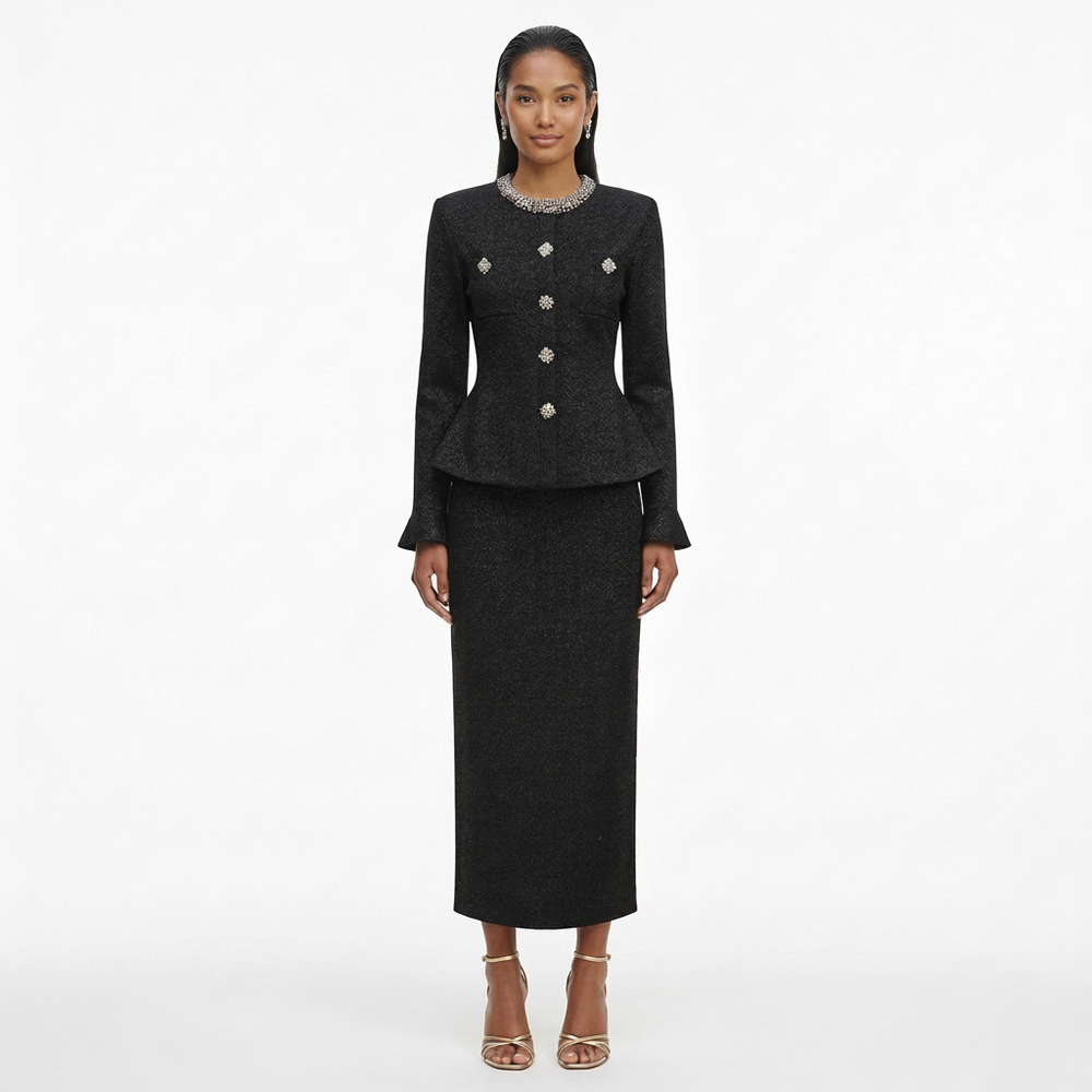 The Eclat Ruffle Knit Set Winteres