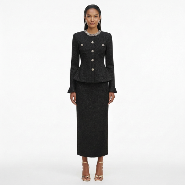 The Eclat Ruffle Knit Set Winteres