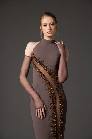Pixyla Rhinestone Maxi Dress Winteres