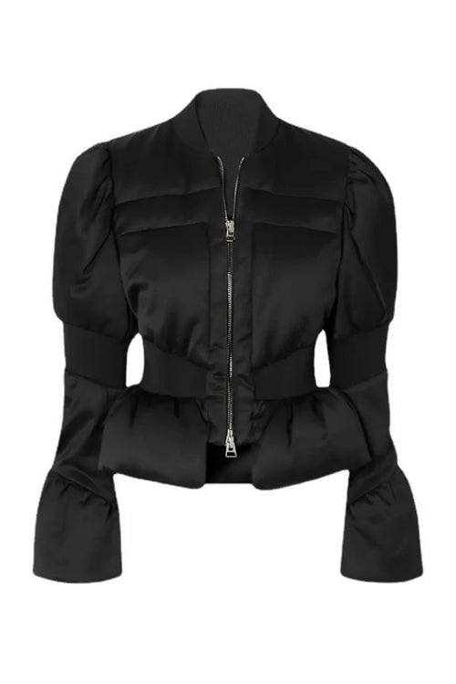 Sculpted Horn Sleeve Coat Winteres