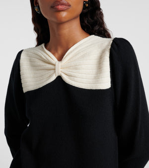 Big Bow Knit Pullover Sweater Winteres