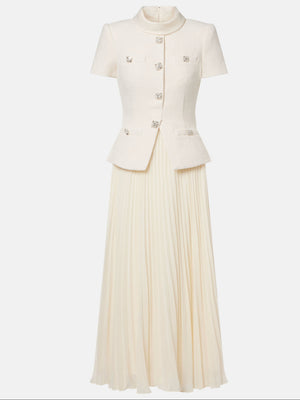 The "Gallery" Tweed Midi Dress