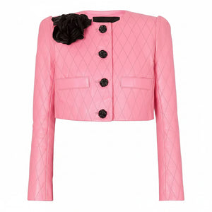 Leather Jacket & Mini Skirt Set Winteres