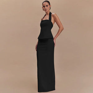 Square-Collar Two-Piece Set Winteres