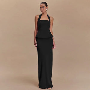 Square-Collar Two-Piece Set Winteres
