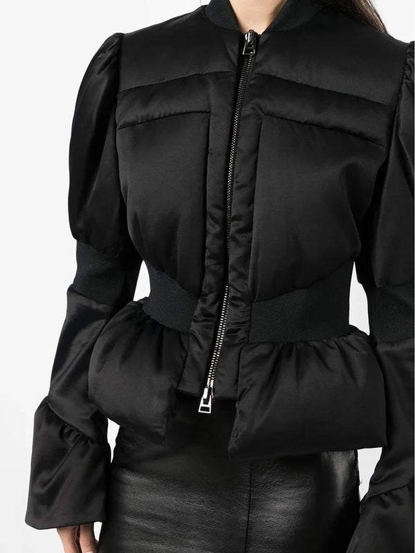 Sculpted Horn Sleeve Coat Winteres