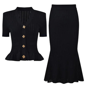 The Ruffled Knit Midi Set Winteres
