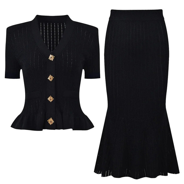 The Ruffled Knit Midi Set Winteres