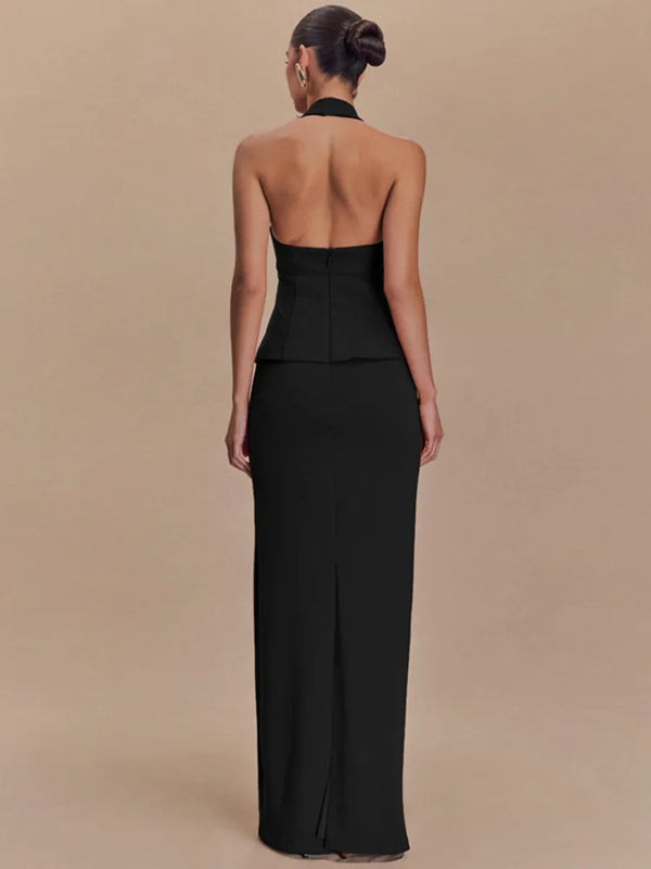 Square-Collar Two-Piece Set Winteres