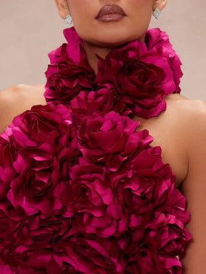 Rosy Bandage Dress Florals Winteres