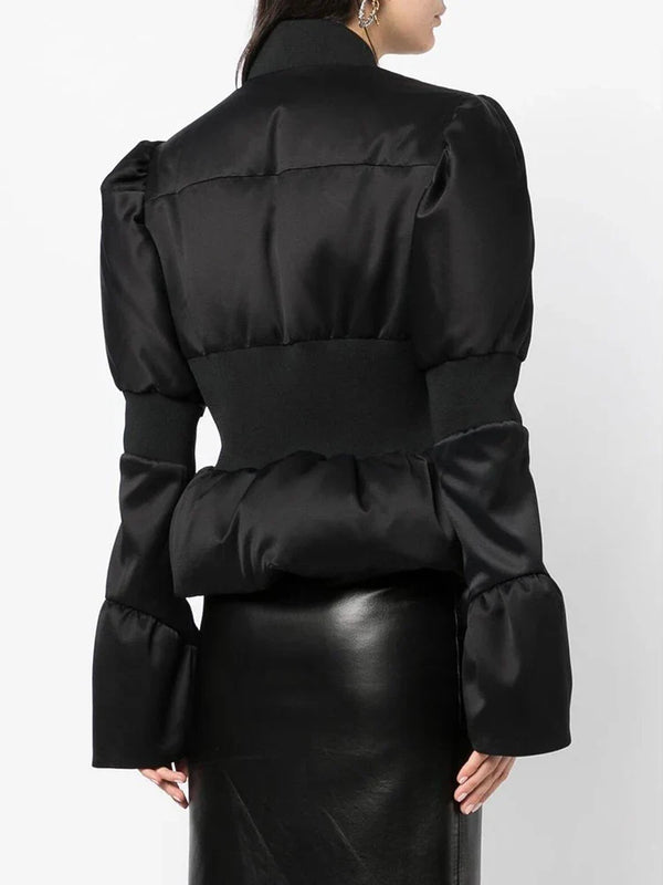 Sculpted Horn Sleeve Coat Winteres