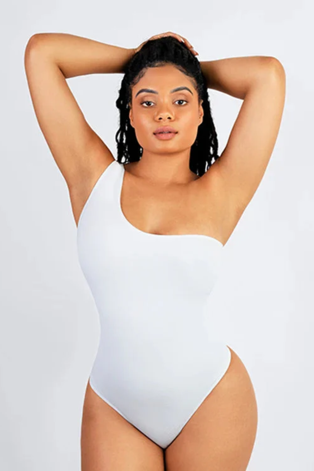 One-Arm Slimming Thong Bodysuit