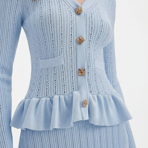 The Ruffled Knit Midi Set Winteres