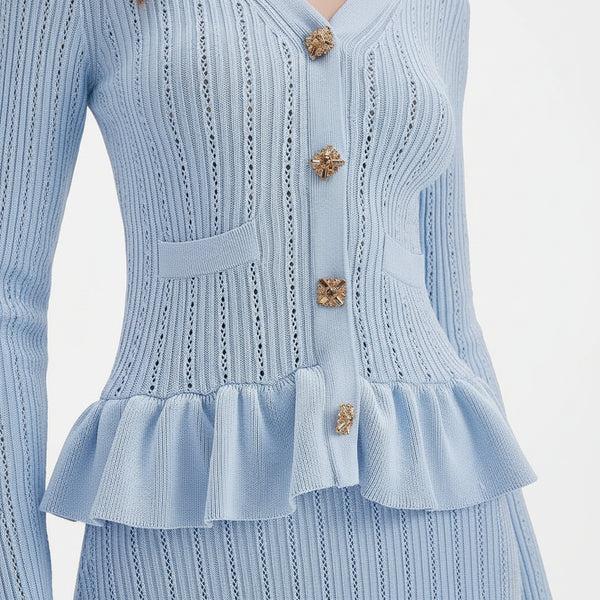 The Ruffled Knit Midi Set Winteres