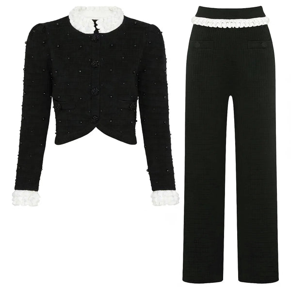 Couture Beaded Knit Suit Winteres