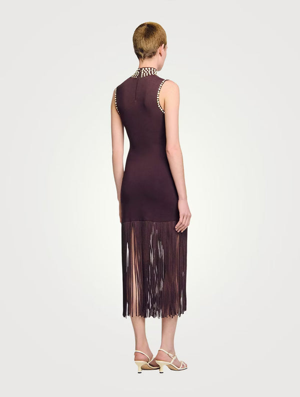 Robe longue en maille Grace