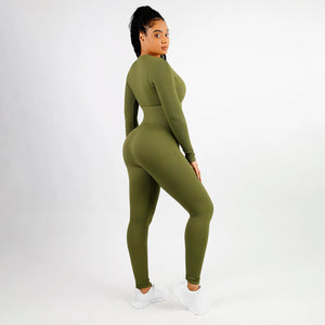Long-Sleeve Seamless Shaping Jumpsuit Winteres