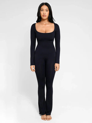 Seamless Flared-Leg Jumpsuit Winteres